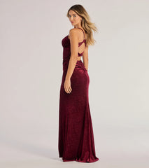Giorgina Velvet Glitter Corset Mermaid Dress