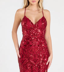Violetta Sequin Lace-Up Mermaid Dress
