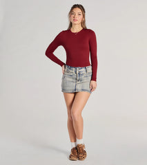 Smooth Moves Long Sleeve Crew Neck Bodysuit