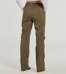 Take Charge Mid Rise Straight Cargo Pants