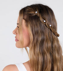 Tressed Up Rhinestone Swirl Hair Twists