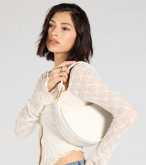 Effortless Chic Faux Leather Shoulder Bag