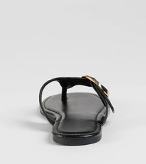 Statement Gleam Buckle Thong Sandals