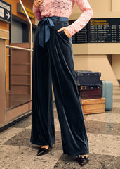 Cider, Spice & Everything Nice Wide Leg Velvet Pants