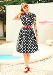A Cult Classic Cap Sleeve Belted Dress