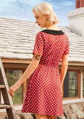 Dottie Delight Collared Dress (Final Sale)