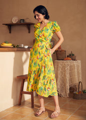 Air of Elegance Wrap Dress
