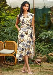 Wrap Star Ruffle Dress