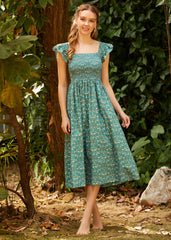 Flair and Square Babydoll Dress