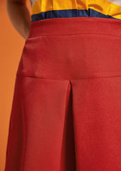 Roll With It Pleated Short Skort