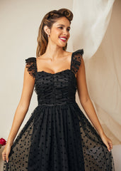 Midsummer Flutter Fit & Flare Dress