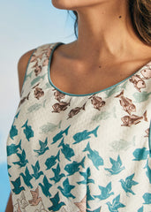 Ocean Air Fit & Flare Dress