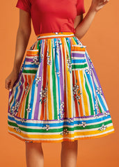 ModCloth x Tamara Arcilla | Mixed Signals Dirndl Skirt