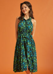 Halter Skelter Shirt Dress