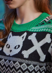Midnight Familiar Fair Isle Sweater