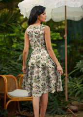Vintage Style Mini Dress Cranberry Mouse