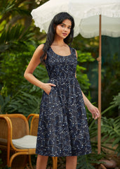 Retro Fit & Flare Dress Glow in the Dark Constellations