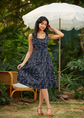 Retro Fit & Flare Dress Glow in the Dark Constellations