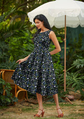 Vintage Style Midi Dress Firefly