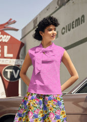 Vintage Style Bow Top Pretty in Pink