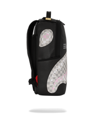SHARK CENTRAL CREAM BLACK CHECK BACKPACK