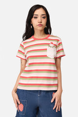 Strawberry Cat Pocket Tee