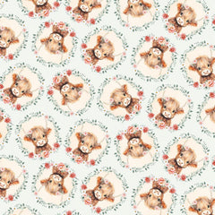 Vintage Style Midi Dress Cows
