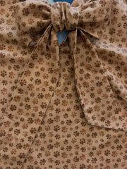 Vintage Style Bow Top in Paw Print