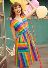 More Is More Rainbow Stripe Dress