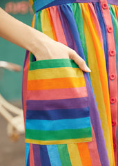 More Is More Rainbow Stripe Dress
