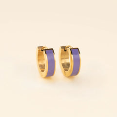 Chunky Huggie Hoop Earrings - 16 Color Options