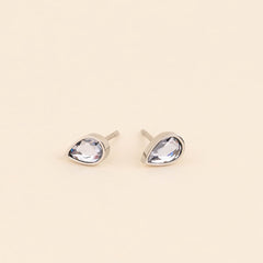 June Birthstone Stud Earrings