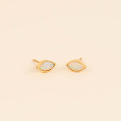 October Birthstone Stud Earrings