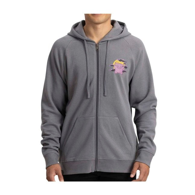 Gengar Haunted House Pokémon Halloween Zip-Up Hoodie - Adult