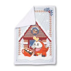 Fuecoco Pokémon Holiday Throw Blanket