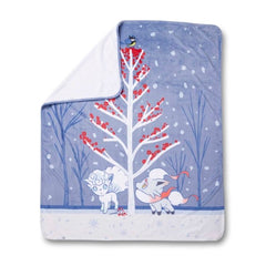 Pokémon Winter Woodland Fleece Throw Blanket