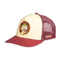 Meowth Red Flat-Bill Hat (One Size-Adult)