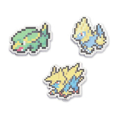 Electrike, Manectric & Mega Manectric Pokémon Pixel Pins (3-Pack)