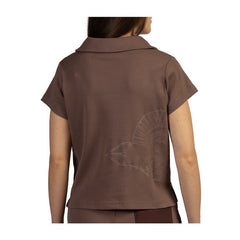 Eevee Pokémon Lounge Brown Casual Polo Shirt - Women