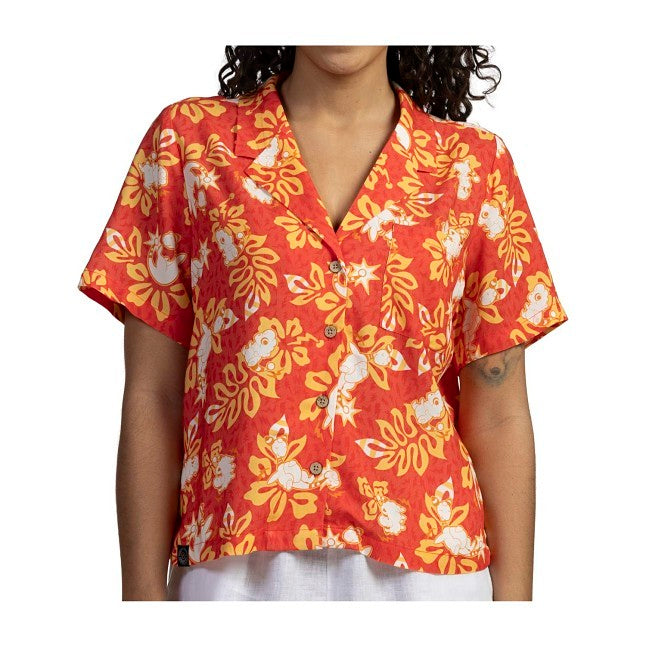 Ampharos & Friends Pokémon Tropical Button-Up Shirt - Women