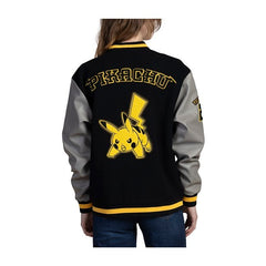 Pikachu Yellow Baseball Varsity Jacket - Adult