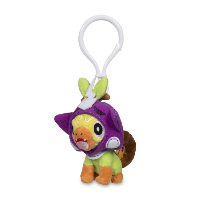 Grookey Pokémon Pumpkin Party Poké Plush Key Chain