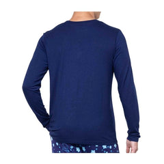 Pikachu Blue Relaxed Fit Crew Neck Long-Sleeve T-Shirt - Men