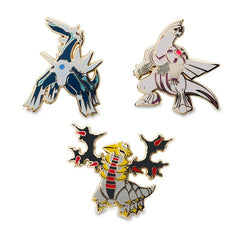 Dialga, Palkia & Giratina Pokémon Pins (3-Pack)