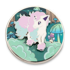 Galarian Ponyta Forest Path Pokémon Spinning Scenes Pin
