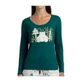 Wintergreen Snorlax Scoop Neck Long-Sleeve T-Shirt - Women
