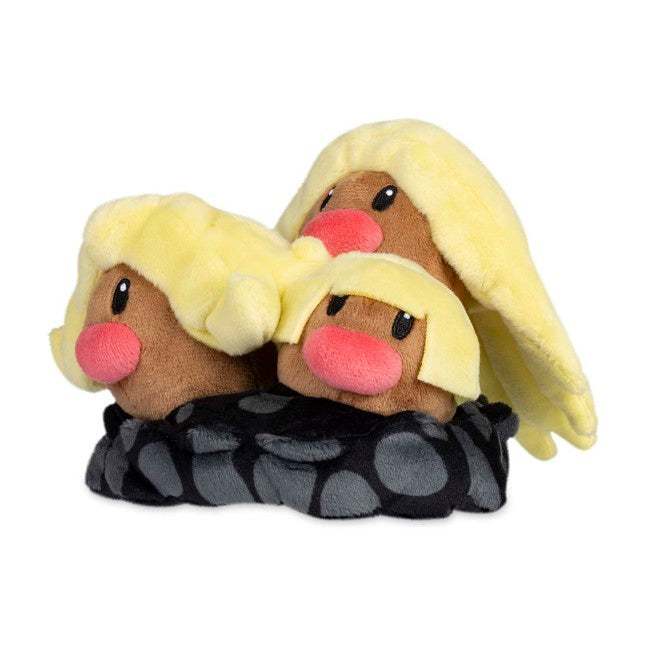 Alolan Dugtrio Sitting Cuties Plush - 6 In.