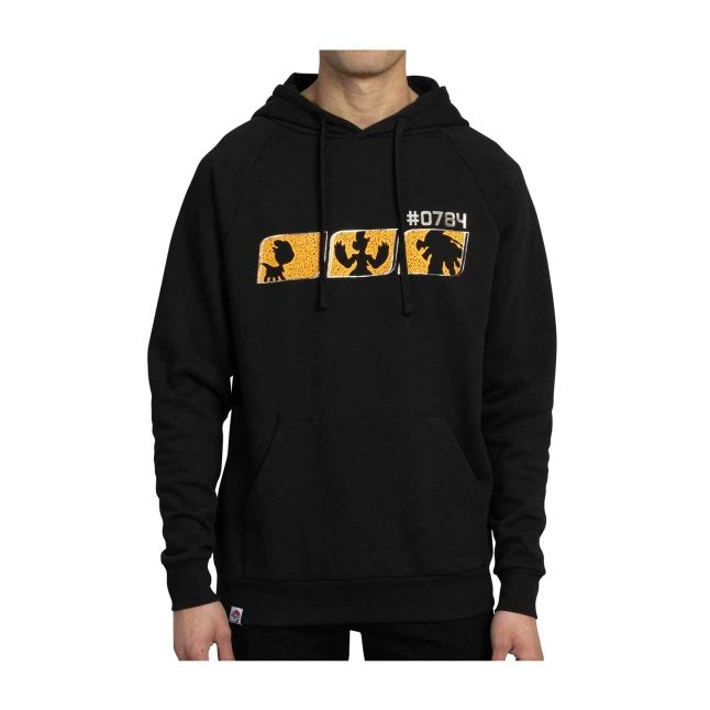 Kommo-o Powerhouse Pokémon Sleek Black Pullover Hoodie - Adult