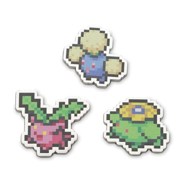 Hoppip, Skiploom & Jumpluff Pokémon Pixel Pins (3-Pack)