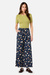 Cute Dogs Culotte Wide Leg Pants